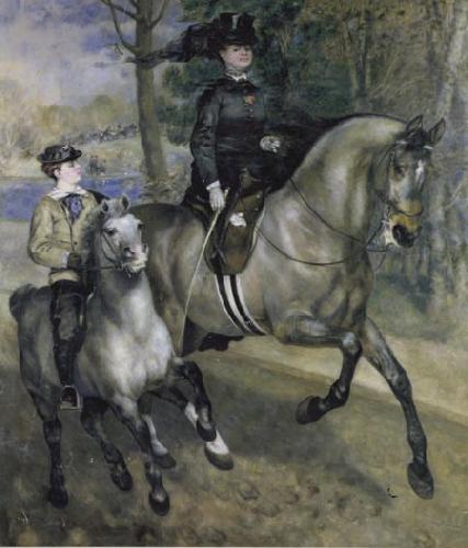 Pierre-Auguste Renoir Ride in the Bois de Boulogne (Madame Henriette Darras) oil painting image